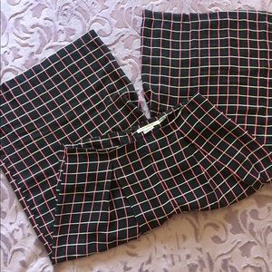 Mustard Seed Cropped Sheer Capri Pants